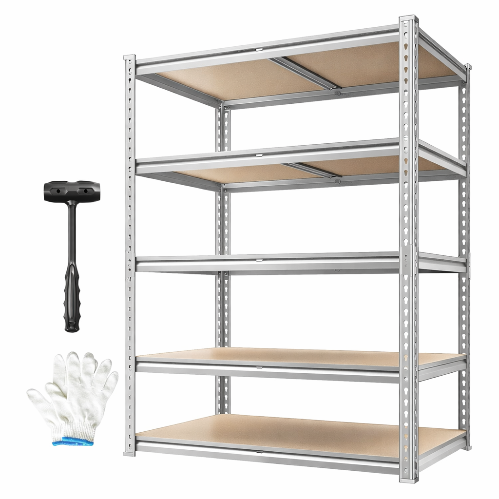 Estante Metálica Ajustável 5 Níveis – 915 kg | FlexiRack™