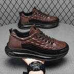 Sapato de Couro Croco Cavalheiro Elite — Ortopédico Masculino