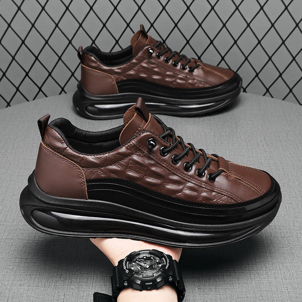 Sapato de Couro Croco Cavalheiro Elite — Ortopédico Masculino
