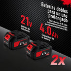 Motosserra sem Fio Brushless 12” com 2 Baterias 4.0Ah e 3 Correntes CUTVORA™