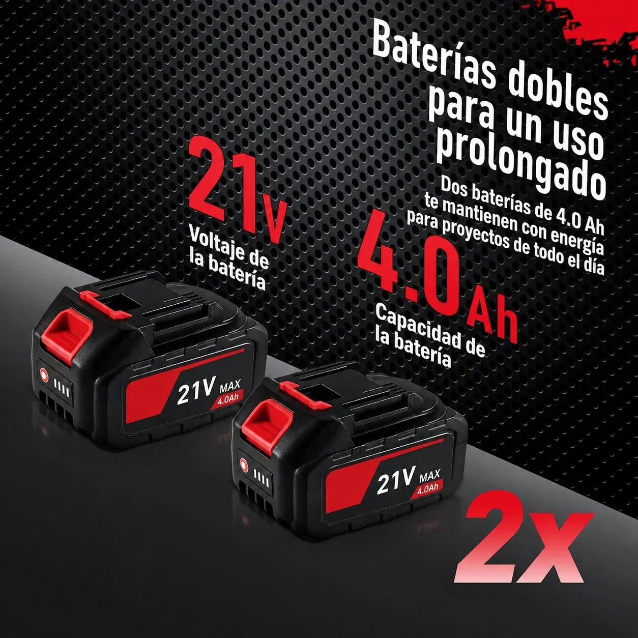 Motosserra sem Fio Brushless 12” com 2 Baterias 4.0Ah e 3 Correntes CUTVORA™
