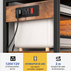 Estante de Cozinha Industrial 6 Níveis Metal e Madeira - FERRAVO™