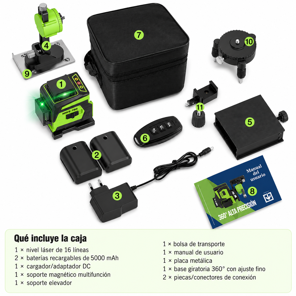 Nível a Laser Autonivelante 30 m, Brilho 1–100%, Controle Remoto, IP54 | QuadBeam™ 4D