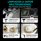 Limpadora a Vapor Portátil com 14 Acessórios para Carro, Banheiro, Cozinha e Estofados | VAPORLYX™