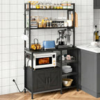 Estante de Cozinha Industrial 6 Níveis Metal e Madeira - FERRAVO™