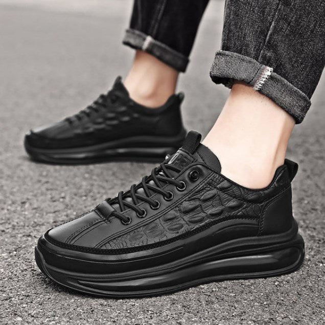 Sapato de Couro Croco Cavalheiro Elite — Ortopédico Masculino