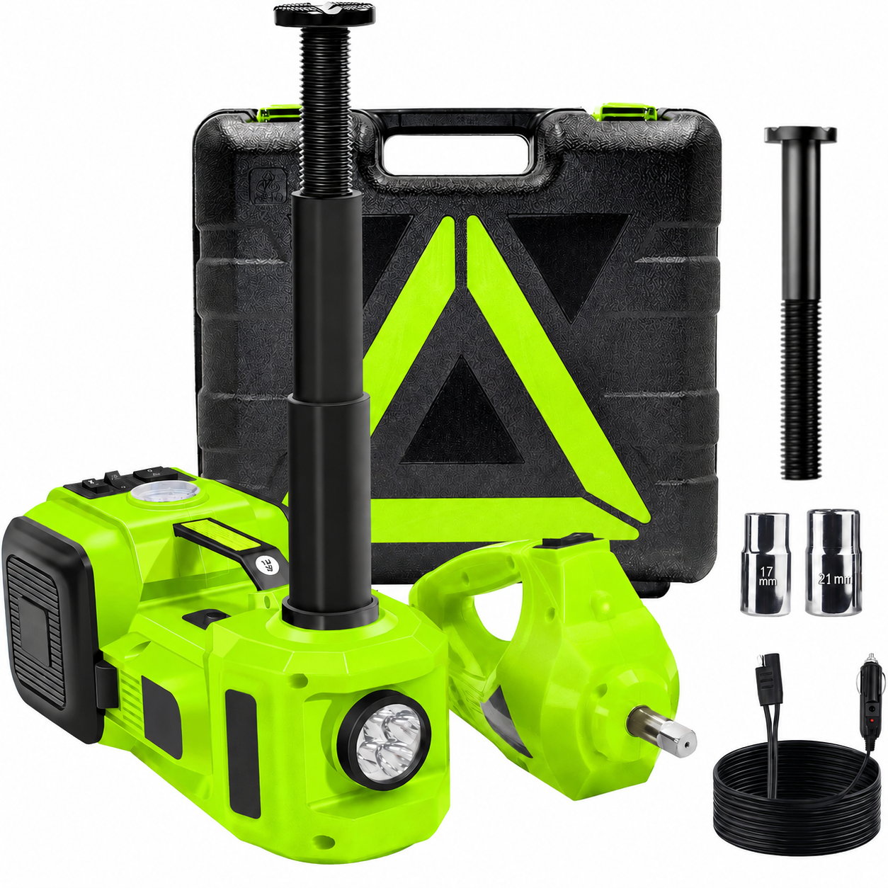 Macaco Hidráulico Elétrico 4 em 1, 5 Toneladas 12V - ALZAVIX™