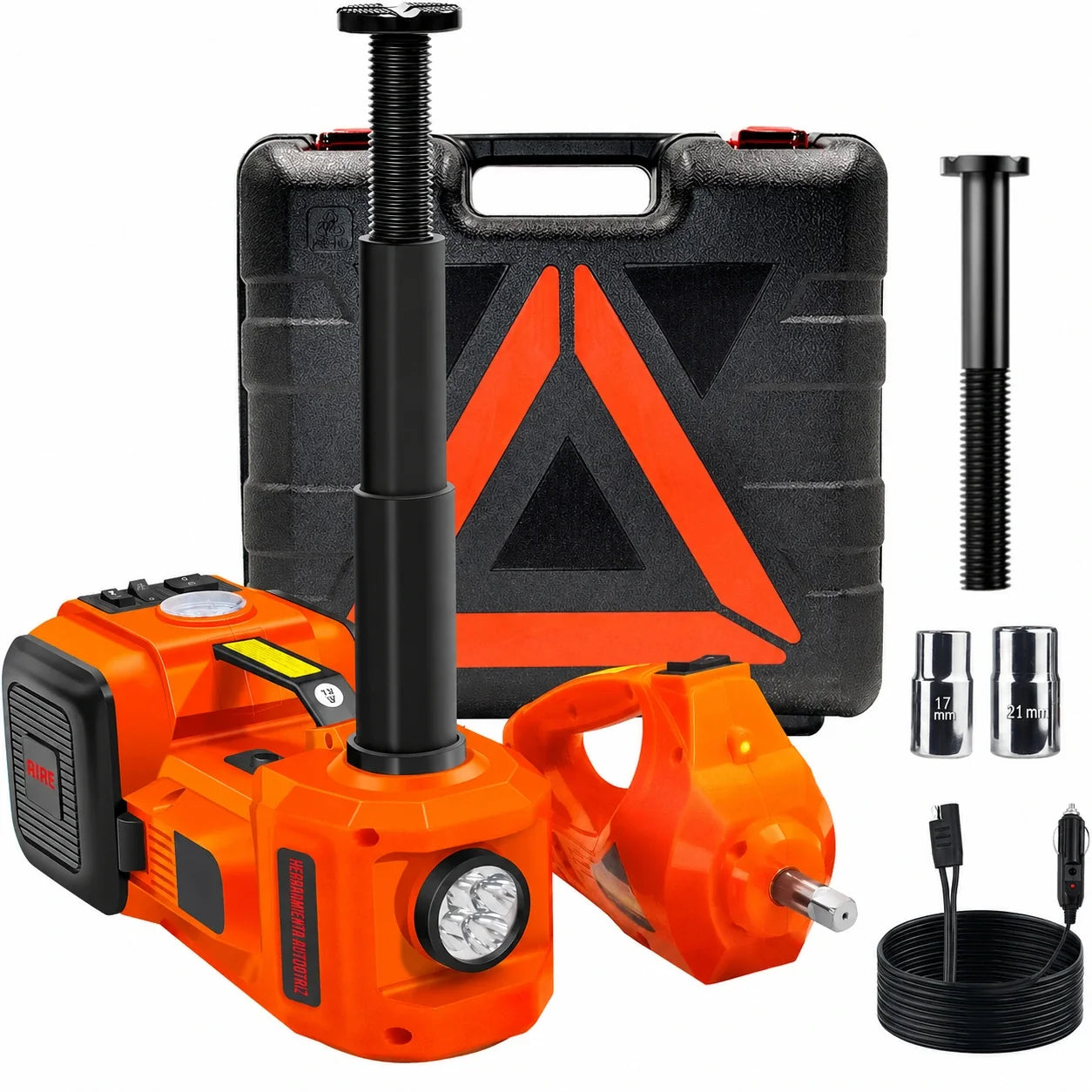 Macaco Hidráulico Elétrico 4 em 1, 5 Toneladas 12V - ALZAVIX™
