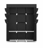 Guarda-Roupa Portátil Grande com Capa, 6 Prateleiras e 3 Barras para Pendurar WARDLORA™