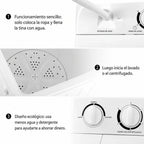 Lavadora Portátil 5,5 kg 2 em 1 com Centrifugação - LAVAXIS™