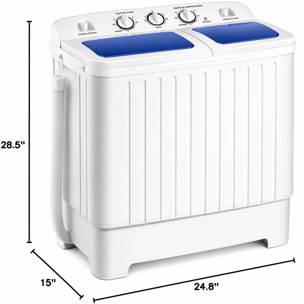 Lavadora Portátil 5,5 kg 2 em 1 com Centrifugação - LAVAXIS™